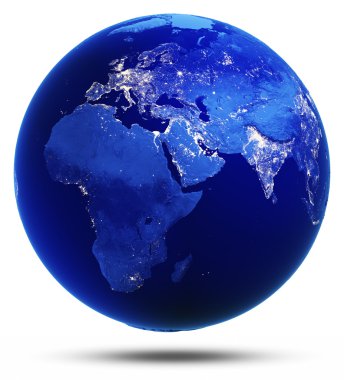 Modifiye Earth 3d render yansıyan