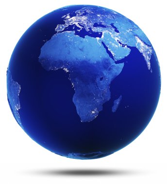 3d render değiştiren gezegen yansıyan