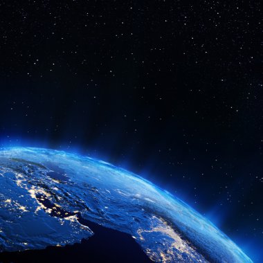 Orta Doğu şehir ışıkları