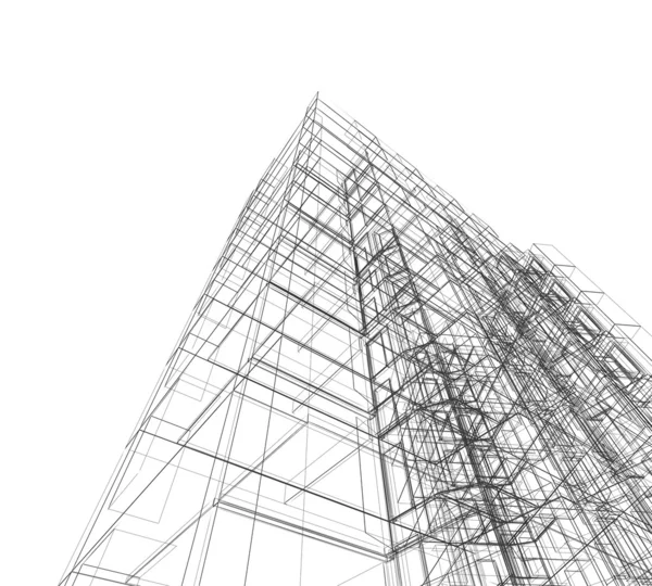 Abstrakt byggnad — Stockfoto
