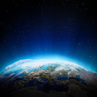 Avrupa ışıkları, gece