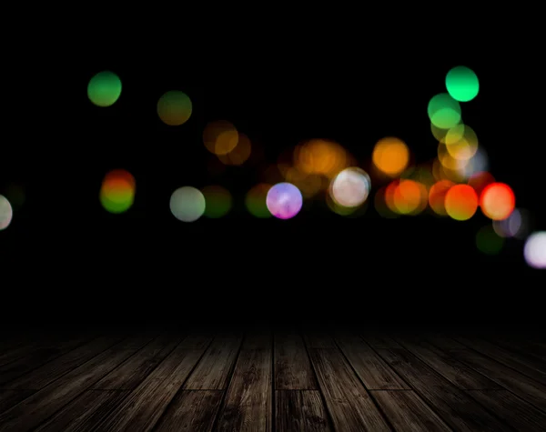 City lights bokeh — Stock Photo, Image