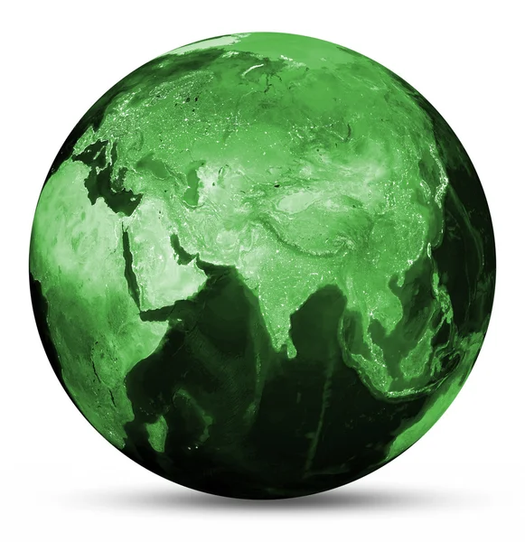 地球の緑の地図 — ストック写真