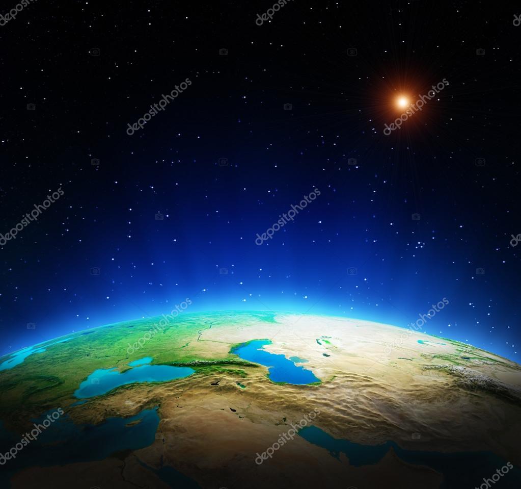 Earth from space — Stock Photo © 1xpert #70196397, image size:1023x959