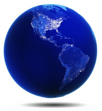 Uzaydan gelen Amerika harita