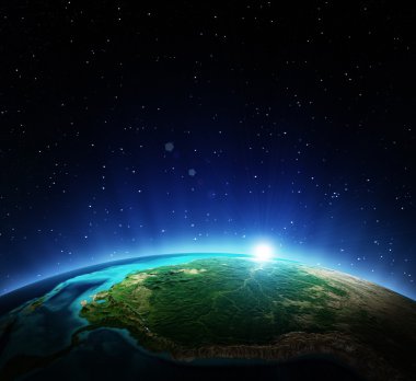 Earth from space clipart