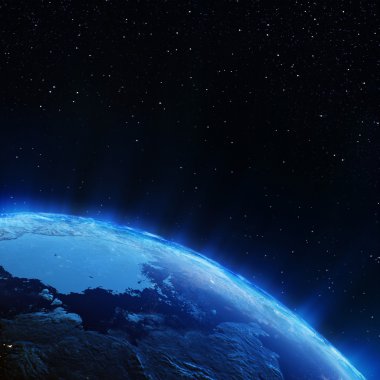 Dünyanın Kuzey şehir ışıkları