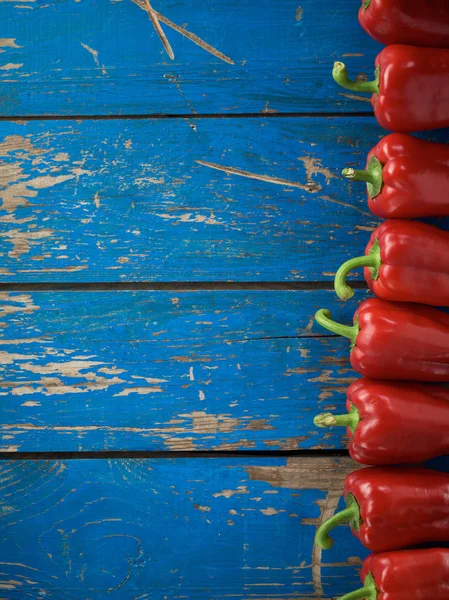 Pimentão orgânico vermelho — Fotografia de Stock