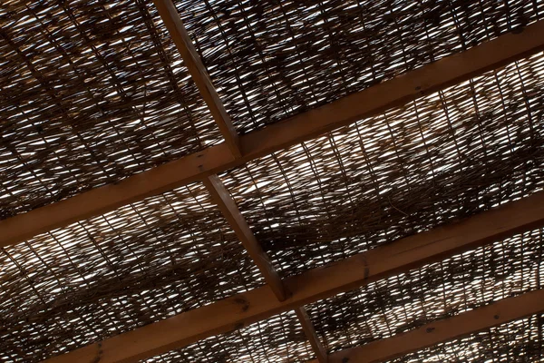 Λυγαριά στέγη υφή υφή — Φωτογραφία Αρχείου