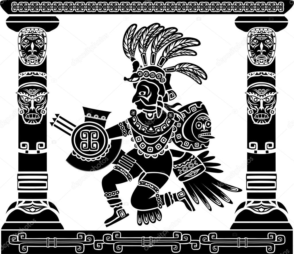 Aztec god Quetzalcoatl