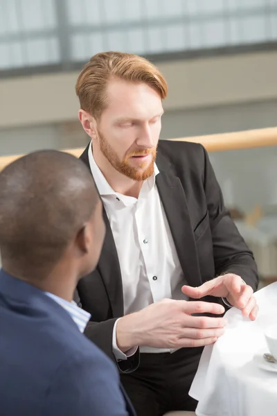 Business meeting in restaurant — Stock Photo, Image