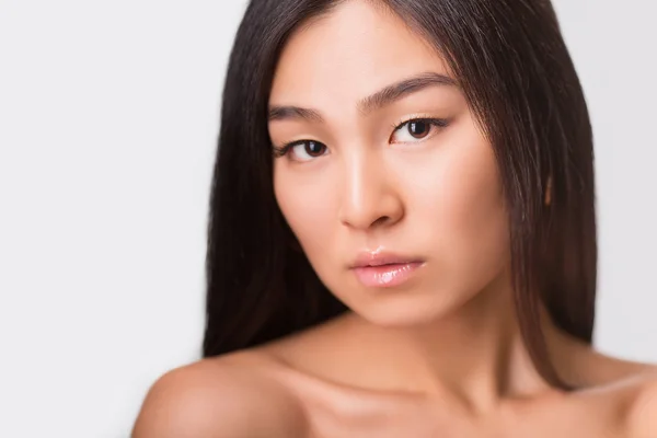 얼굴 의 아시아 여자 — 스톡 사진
