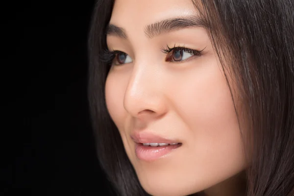 Primer plano de la cara de la señora asiática — Foto de Stock