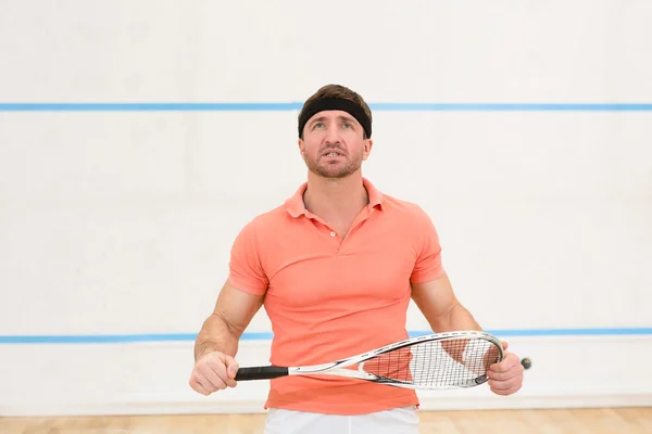 Squash jugador hombre — Foto de Stock