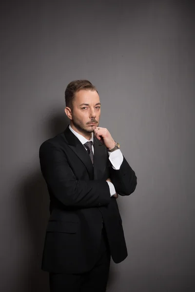 Businessman in studio — Stock Photo, Image