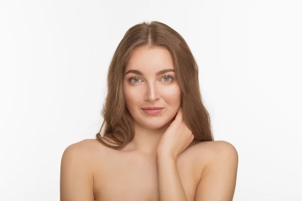 Beautiful shirtless lady — Stock Photo, Image