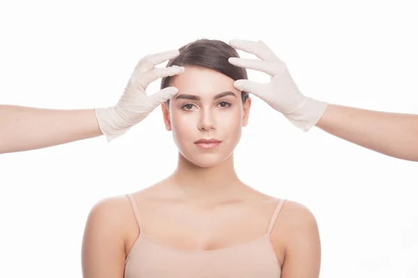 Examinar el concepto facial — Foto de Stock