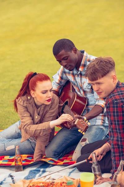 Migliori amici su picnic — Foto Stock