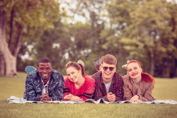 Mejores amigos en el picnic — Foto de Stock