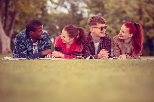 Migliori amici su picnic — Foto Stock