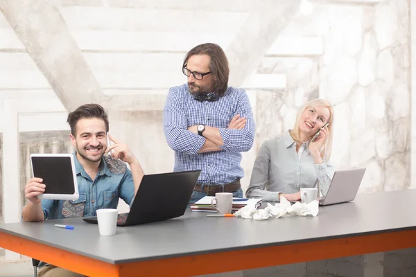 Coworking of businessteam — Stock Photo, Image