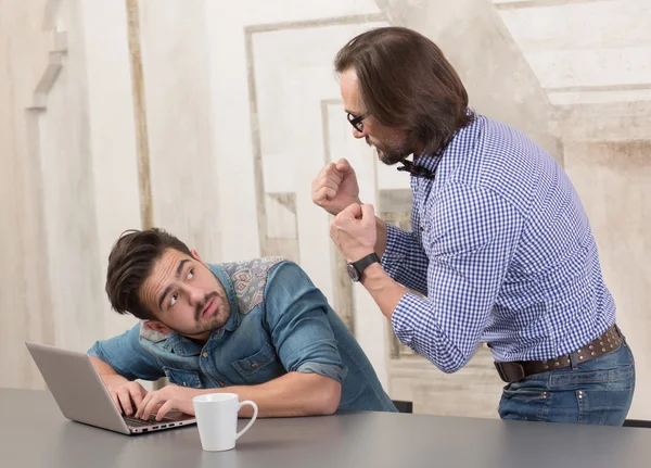 Boss and worker — Stock Photo, Image