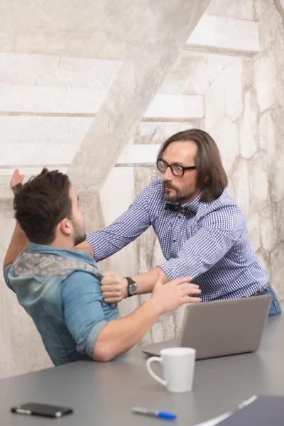 Jefe y trabajador —  Fotos de Stock