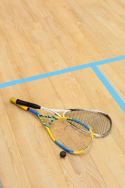 Raqueta de squash de cerca — Foto de Stock