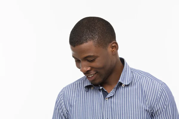 Afro-American man posing in studio — Stock Photo, Image