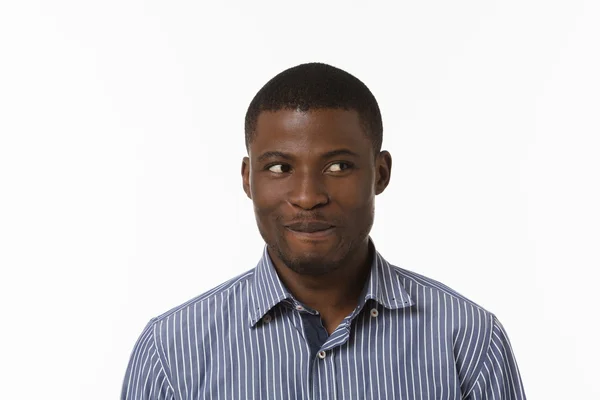 Afro-American man posing in studio — Stock Photo, Image