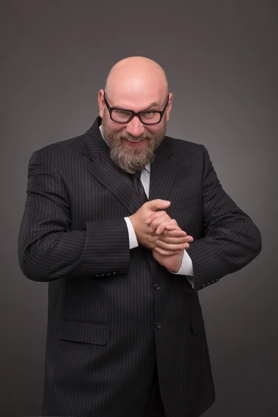 Hipster bearded businessman — Stock Photo, Image