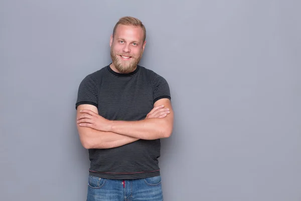 Smiling bearded man — Stock Photo, Image