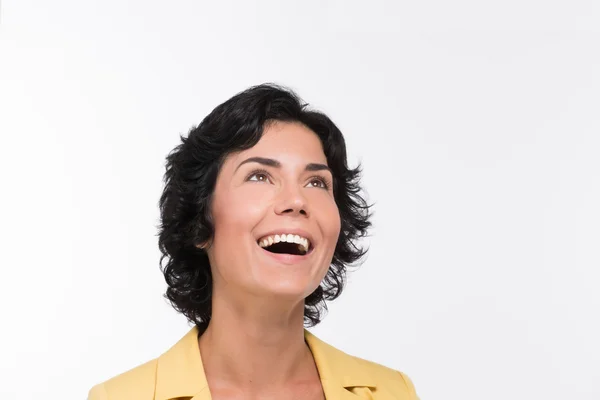 Vuxen skrattande kvinna — Stockfoto