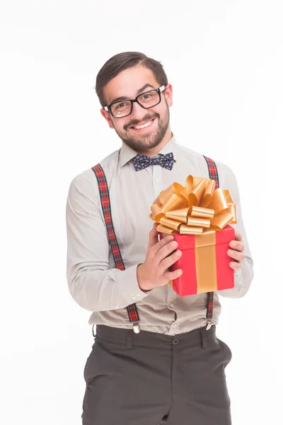 Portrait of man with New Year — Stock Photo, Image