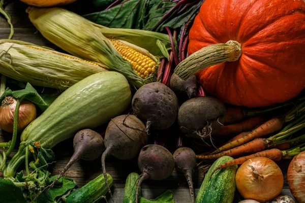 Vue aérienne des légumes frais — Photo