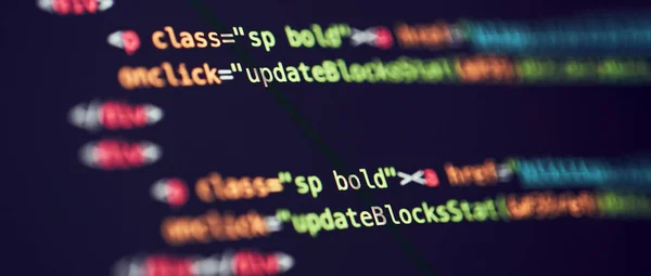 Programming code abstract background of software developer. — Stock Photo, Image