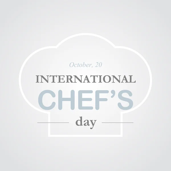 Día del chef — Vector de stock