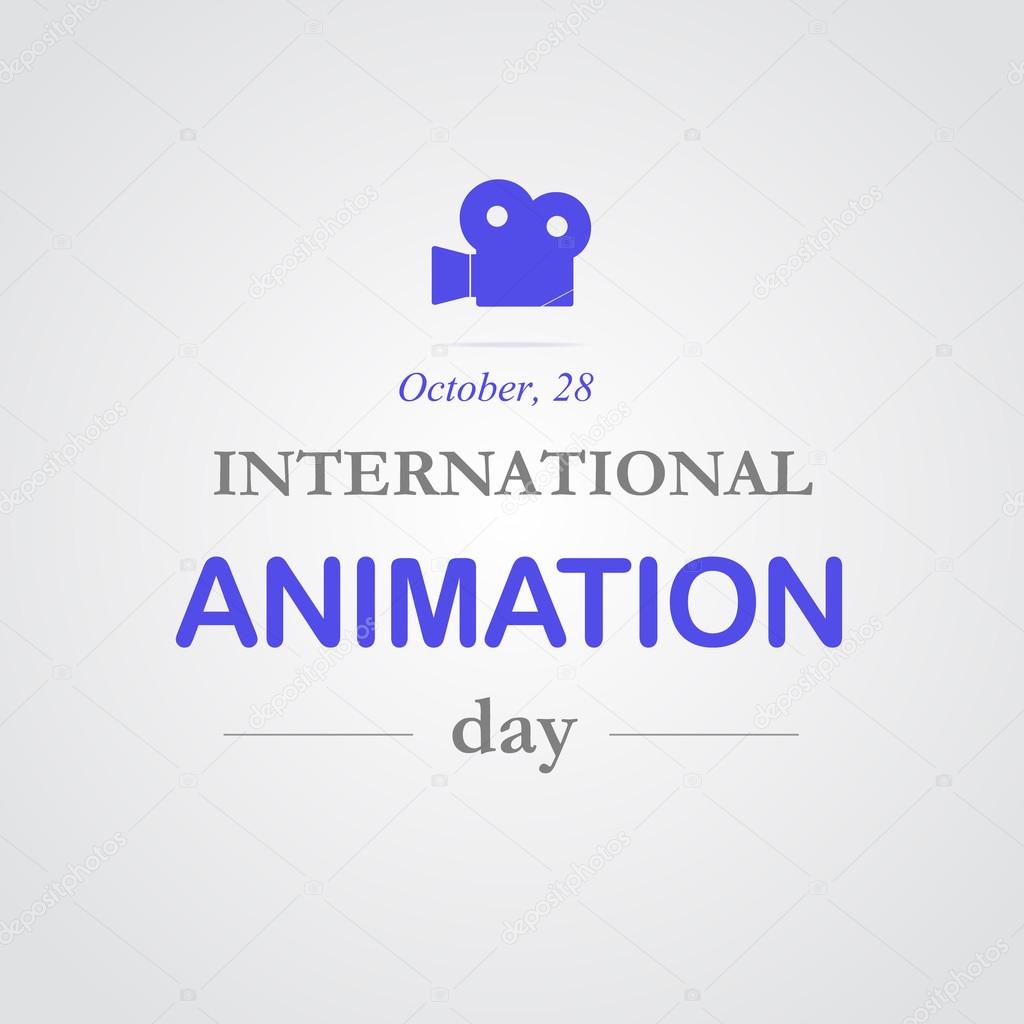 World animation day, October, 28