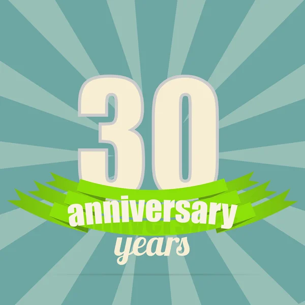 Emblema del aniversario . — Vector de stock