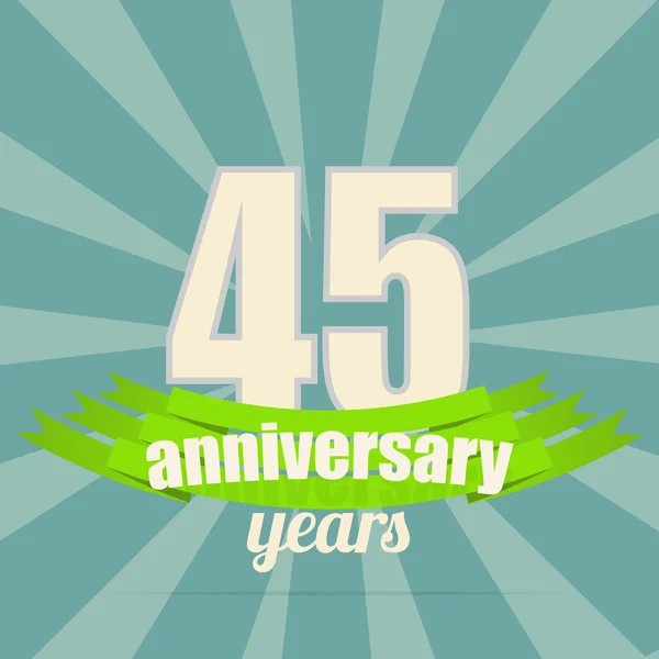 Emblema del aniversario . — Vector de stock