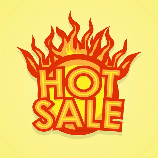 Hot sale badge — Stock Vector