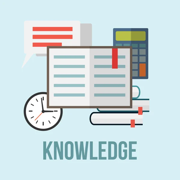 Knowledge concept — Stock Vector