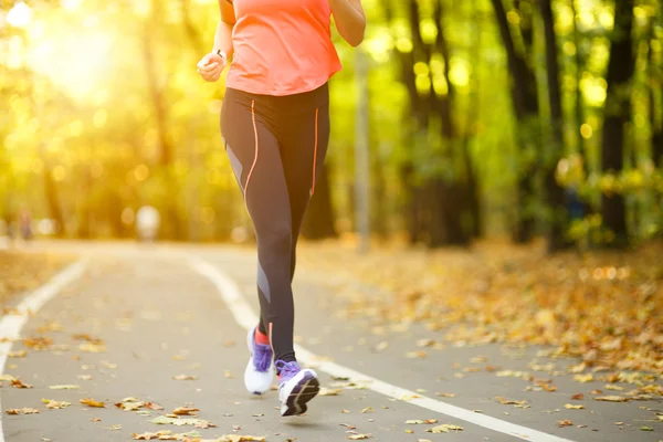 Woman exercise, shoes closeup — Stock Photo, Image