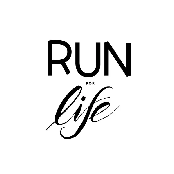 Corri per la vita — Vettoriale Stock