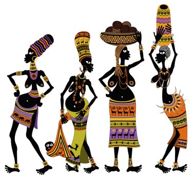 Africans womens clipart