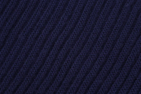 Blue knitted fabric — Stock Photo, Image