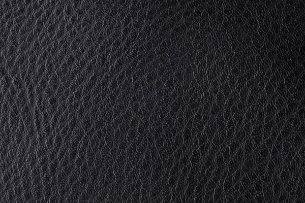 Background with texture of black leather — Stock Photo, Image