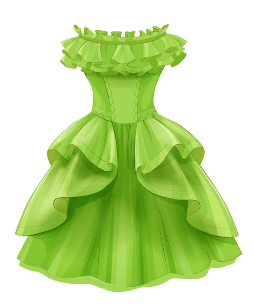 Robe jaune vert vintage Graphismes Vectoriels