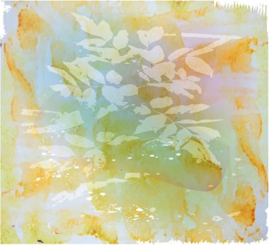 Arka plan bitki örtüsü ve darbeleri ile