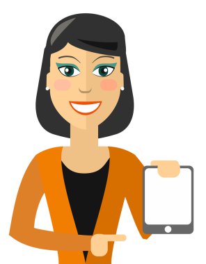 Bir iş kadını. vektör